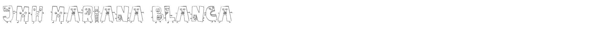 JMH Mariana Blanca JMH Mariana Blanca.ttf font preview